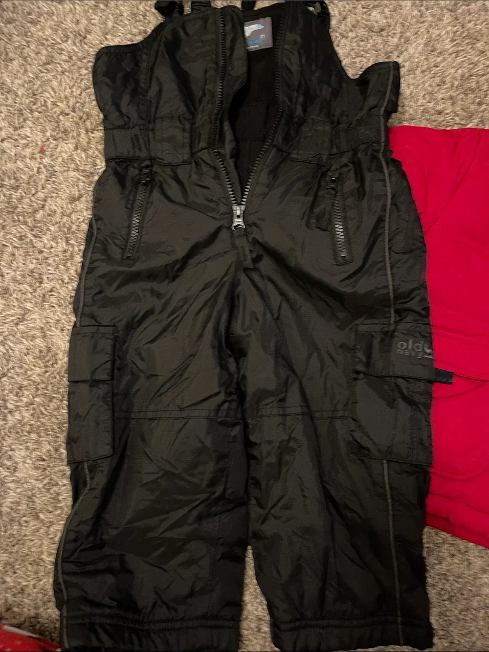 Baby gap feather filled down jacket & 2t and old navy lined snow pants bundle